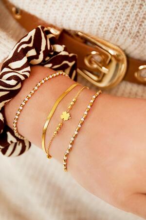 Armband mit mehreren Ketten Gold Edelstahl h5 Bild2